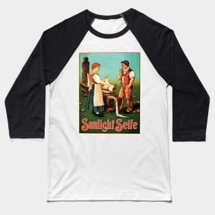 SUNLIGHT SEIFE Switzerland Laundry Washing Detergent Soap Vintage Art Baseball T-Shirt